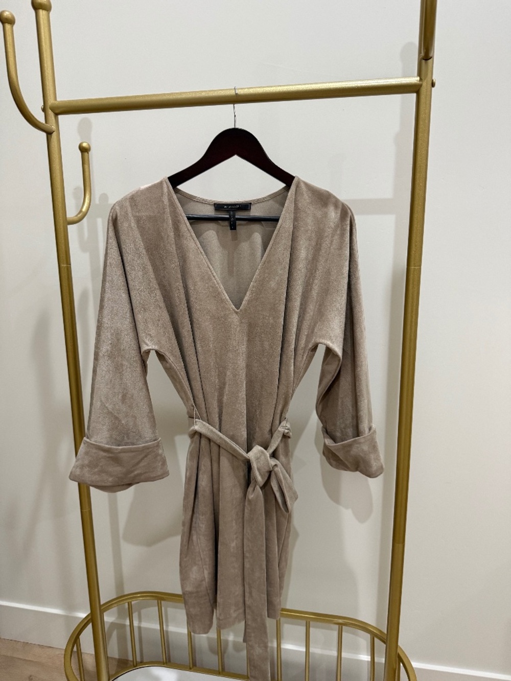 BCBG Max Azria Faux suede dress
